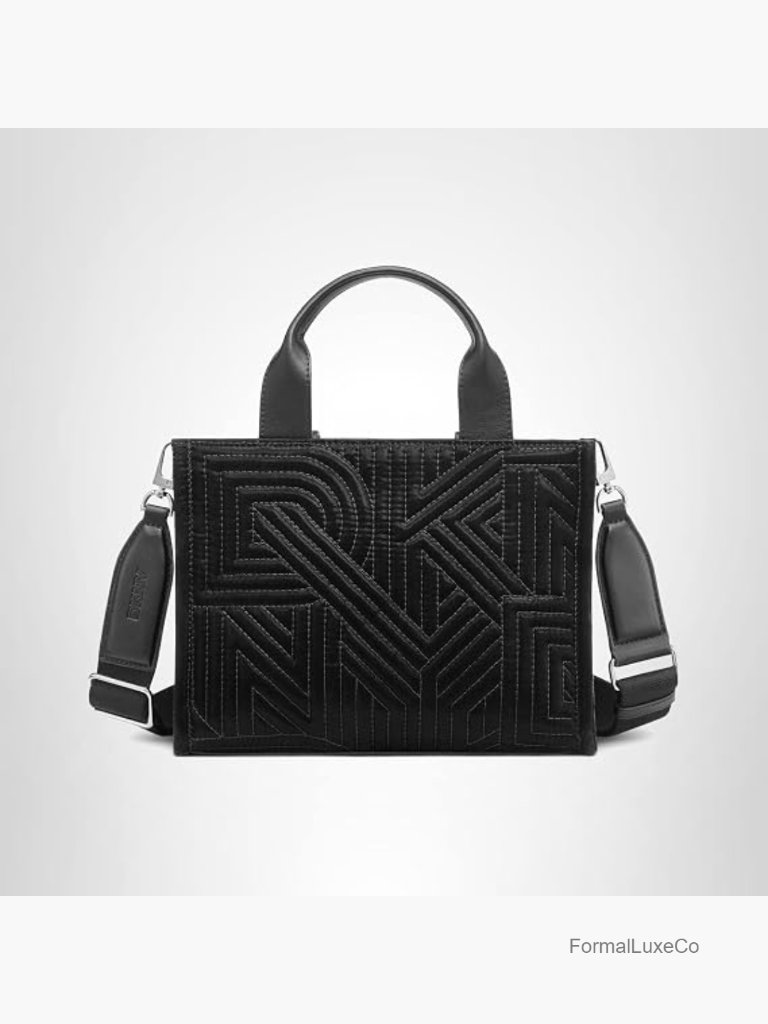 Small Trapezoid Faux Leather Tote Bag With Chain Strap